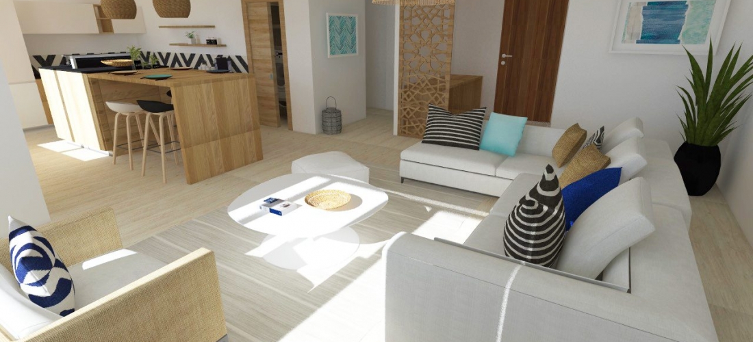 Rénovation et design d’intérieur Appartement T4 Cannes
